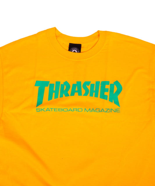 T-shirt Thrasher Skate Mag Gold