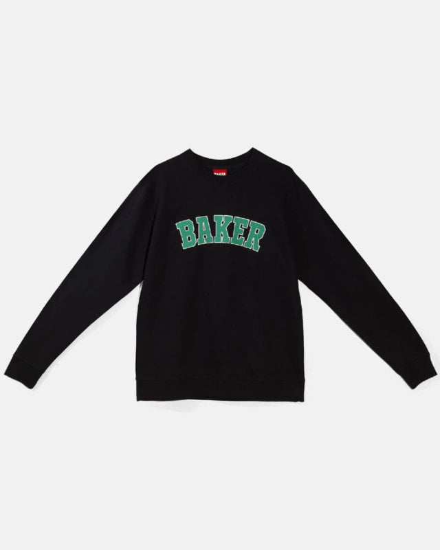 BAKER DROP OUT CREW NECK NAVY