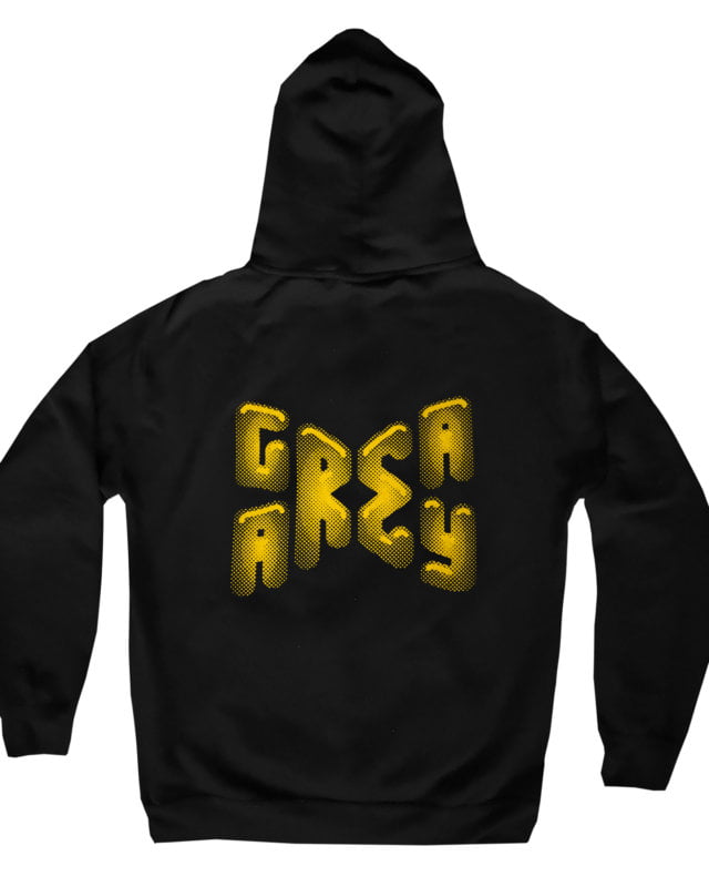 Bluza z kapturem Grey Area OG Logo (Black / Yellow)