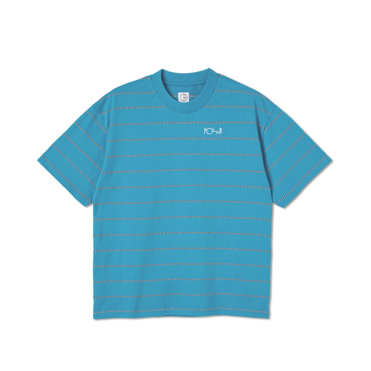 Polar Skate Co SU22 Checkered Surf Tee Turquoise