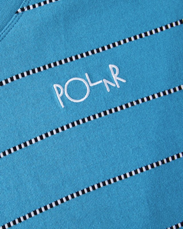 Polar Skate Co SU22 Checkered Surf Tee Turquoise