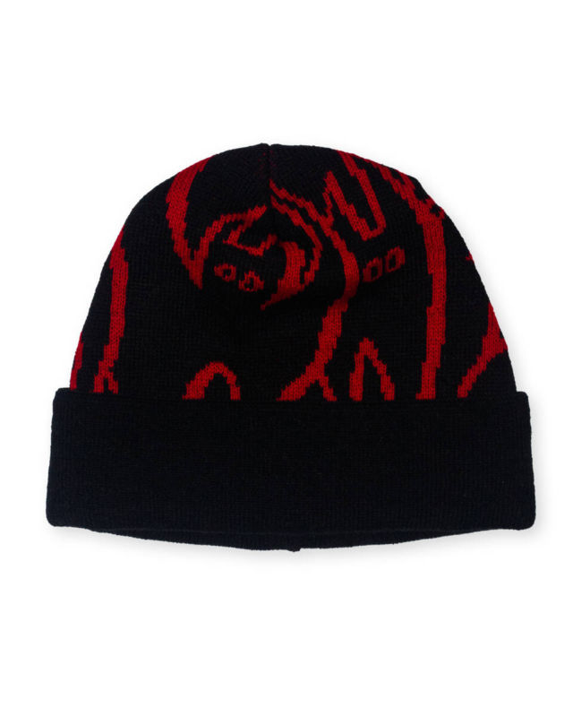 Czapka Raw Hide Blood Suckers Beanie - Black/Red - obrazek 2
